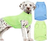 Camisa para cães SyChien Lightweight Summer sem mangas, pacote com 2 M