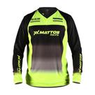 Camisa para Motocross Mattos Racing Creation Amarelo Fluor