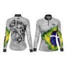 Camisa Pesca Manga Longa Proteção UV Com Secagem Rápida Feminina