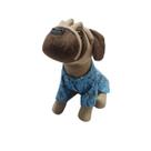 Camisa pet azul perna longa cães cachorro tam 4