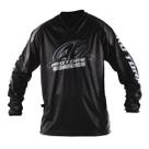 Camisa Piloto Motocross Trilha Infantil Insane In Black Poliéster Gola V Confortável Pro Tork