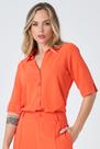 Camisa PKS Manga 3/4 Laranja