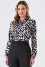 Camisa PKS Manga Longa Estampa P&B