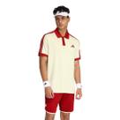 Camisa Polo Adidas Heritage Off White e Vermelho