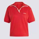 Camisa Polo Adidas W CP Feminina Vermelha Camisa Polo Adidas W CP Feminina Vermelha
