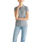 Camisa polo AEROPOSTALE Aero Solid A87 para mulheres cinza tamanho L