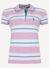 Camisa Polo Aleatory Feminina Soft Lilás