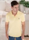 Camisa Polo Aleatory Lisa Algodão Pima Amarela Clara