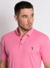 Camisa Polo Aleatory Lisa Algodão Pima Rosa
