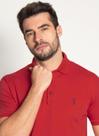 Camisa Polo Aleatory Lisa Algodão Pima Vermelha