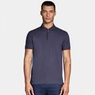 Camisa Polo Aramis Piquet Zip Ve26 Azul Masculino
