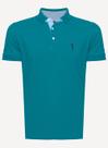 Camisa Polo Azul Turquesa Lisa Aleatory