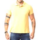 Camisa Polo Básica Masculina Amarela Fit Zune