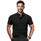 Camisa polo BKMBKM Quick Dry Moisture Wicking preta