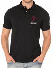 Camisa Polo Bordada Sistema Linux Debian - Tecido Piquet 50% Algodão 50% Poliéster