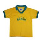Camisa Polo Brasil Liga Retrô Infantil Amarela 8 Camisa Polo Brasil Liga Retrô Infantil Amarela 8