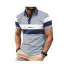 Camisa Polo Casual Masculina De Verão Respirável E Confortável Com Estampa De Letras Em 3D Camisa Polo Casual Masculina De Verão Respirável E Confortável Com Estampa De Letras Em 3D