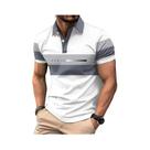 Camisa Polo Casual Masculina De Verão Respirável E Confortável Com Estampa De Letras Em 3D