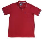 Camisa Polo com bolso manga curta, detalhes na gola e manga