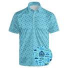 Camisa polo de golfe Bornore Best Dad Ever para homens com absorção de umidade