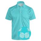 Camisa polo de golfe Bornore Funny Moisture Wicking para homens