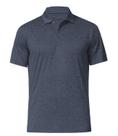 Camisa polo de golfe COSSNISS Dry Fit para homens Black Heather