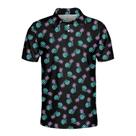Camisa polo de golfe Pigmoo Funny Pineapple Gun para homens