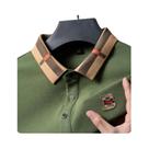 Camisa Polo De Luxo Em Seda E Algodão Para Homens, Manga Curta, Respirável, Casual E Fashion