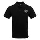 Camisa polo de manga curta FOCO NFL Las Vegas Raiders para homens