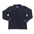 Camisa Polo de Manga Longa em Malha Piquet - Quimby
