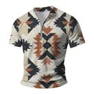 Camisa polo domirica masculina Summer Gym Training com estampa asteca