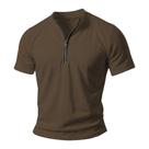 Camisa Polo Domirica Masculina Summer Workout Quick Dry - Brown