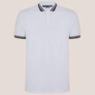 Camisa Polo Dudalina Frisos Binados Ou25 Branco Masculino