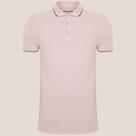 Camisa Polo Dudalina Frisos Degradê Ve26 Rosa Masculino