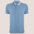 Camisa Polo Dudalina Jacquard Pr26 Azul Masculino