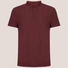 Camisa Polo Dudalina Malha Tech Stretch Pr26 Bordô Masculino