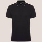 Camisa Polo Dudalina Piquet Frisos In25 Preto Masculino