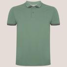 Camisa Polo Dudalina Piquet Jacquar Pr26 Verde Masculino