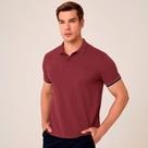Camisa Polo Dudalina Piquet Jacquard Pr26 Roxo Masculino