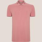 Camisa Polo Dudalina Piquet Jacquard Ve26 Rosa Masculino