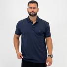 Camisa Polo Dudalina Slim com Botão Manga Curta Masculina