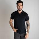 Camisa Polo Ellus Algodão Pima Preto