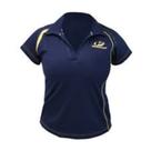 Camisa polo feminina 314 azul marinho/amarelo 2p