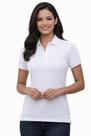 Camisa Polo Feminina Branca Off-White 100% Algodão - Conforto e Estilo Premium