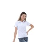 Camisa Pólo Feminina Malha Piquet Punho nas Mangas
