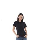 Camisa Pólo Feminina Malha Piquet Punho nas Mangas