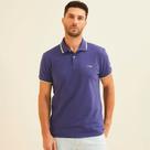 Camisa Polo Forum Dual Line Ve26 Azul Masculino