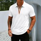 Camisa Polo Gola V Dry Fit Luxo Elegante Poliamida Elastano Sem Botão Respirável Conforto Térmico Camisa Polo Gola V Dry Fit Luxo Elegante Poliamida Elastano Sem Botão Respirável Conforto Térmico