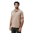 Camisa Polo Hering Masculina em Algodão Bordado Marrom