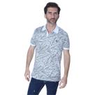 Camisa Polo Hipica Polo Club Full Print Flolhagem